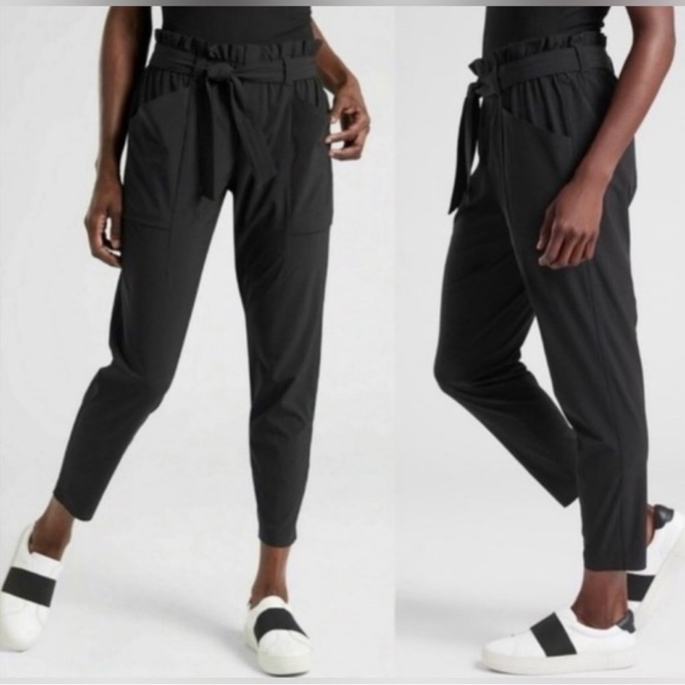 Athleta Skyline II Black High Waist Pants Size 4 - Picture 2 of 9